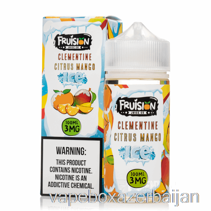 Vape Box Azerbaijan ICED Clementine Citrus Mango - Fruision Juice Co - 100mL 0mg